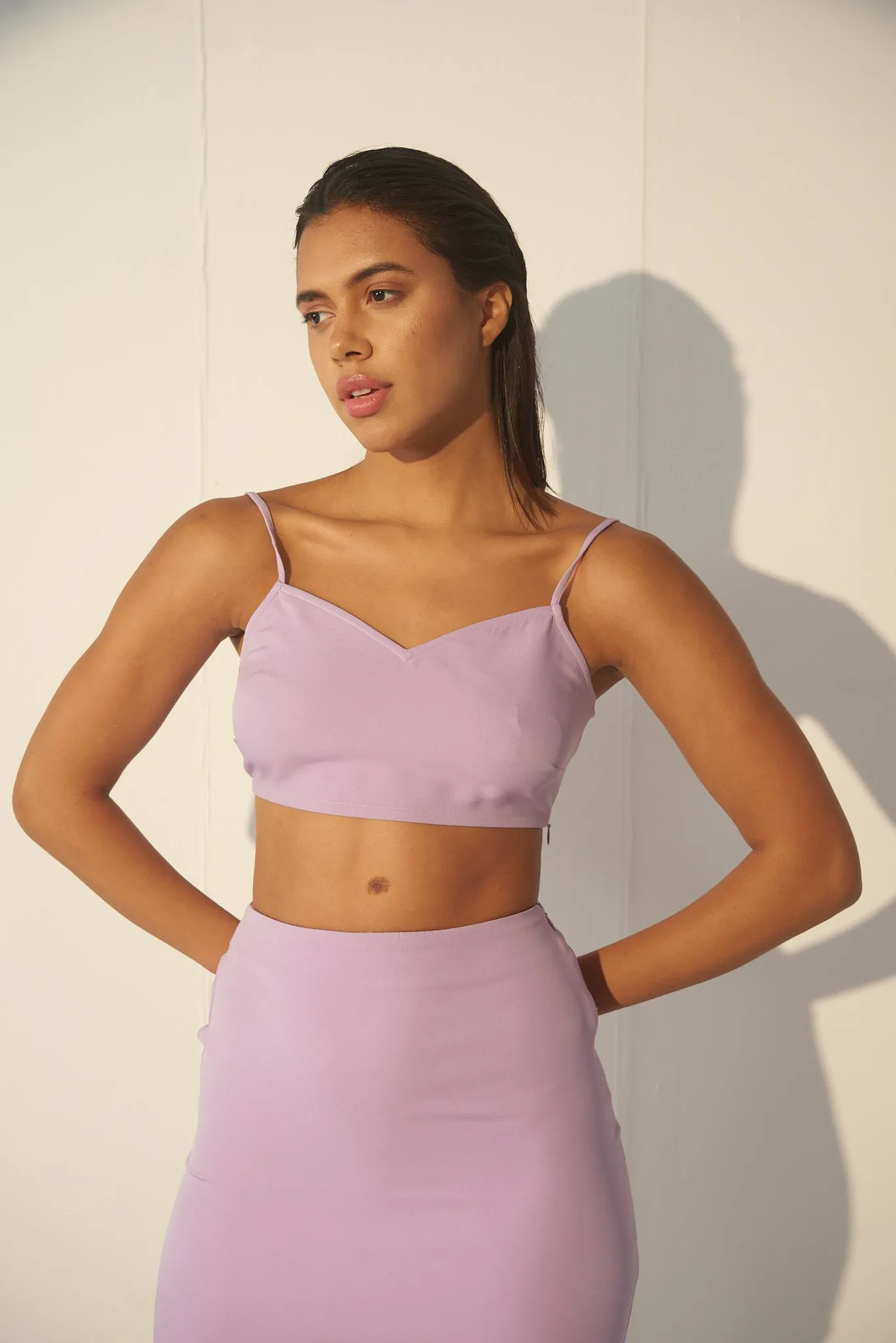 Women's Classic Lavender Mini Skirt