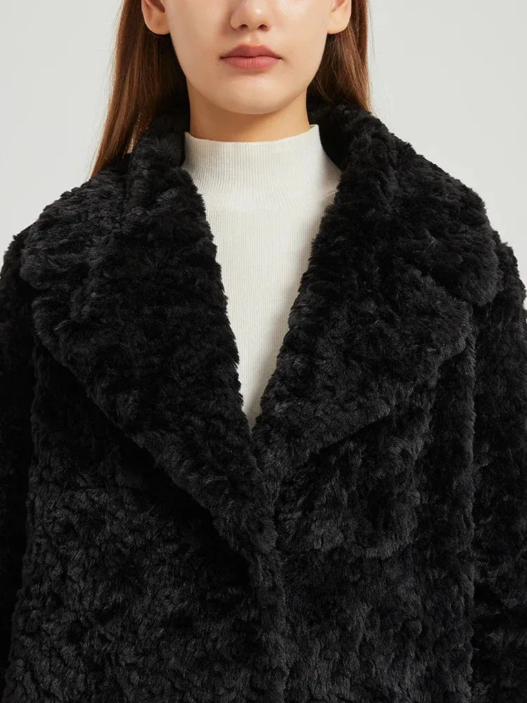 Women's Elegant Fluffy Faux Fur Long Coat