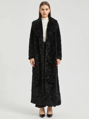 Women's Elegant Fluffy Faux Fur Long Coat