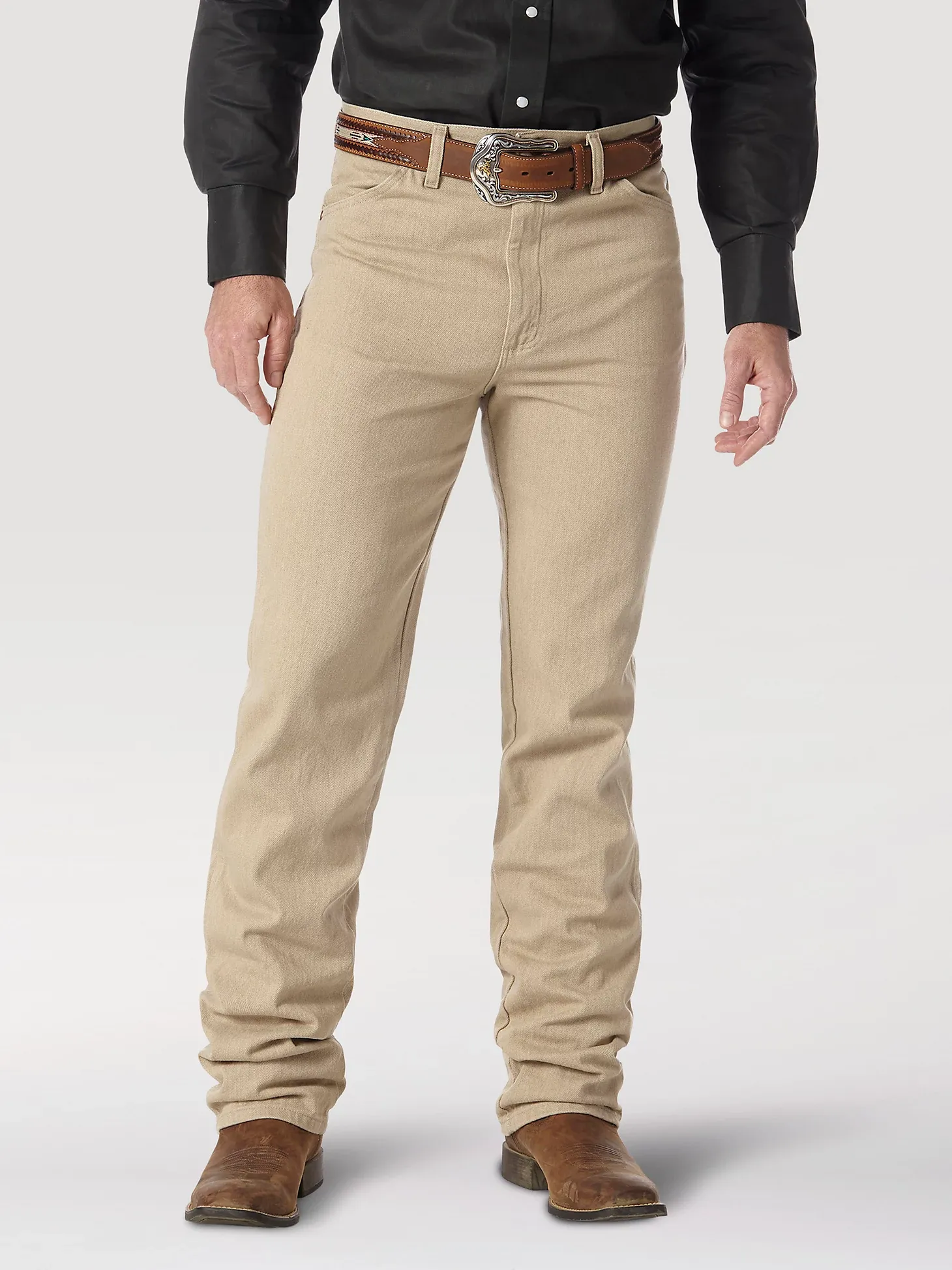 WRANGLER® COWBOY CUT® SLIM FIT JEAN IN PREWASHED TAN : 936TAN